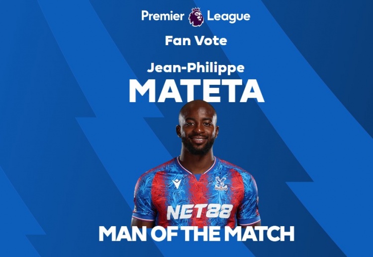 梅開二度！英超官方：馬特塔當選水晶宮2-0曼聯全場最佳